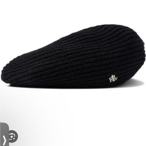 NWT Lauren by Ralph Lauren Recycled Polyester Knit Beret